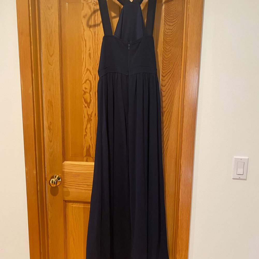 Navy Blue Floor Length Dress By Lulus Size Xl View 2